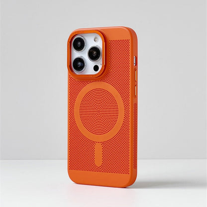 Cooling iPhone Case with MagSafe – Raised Edge Protection for Camera & Screen – Shock-Absorbing TPU Design for Daily Use