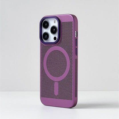 Cooling iPhone Case with MagSafe – Raised Edge Protection for Camera & Screen – Shock-Absorbing TPU Design for Daily Use