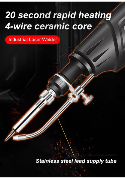 Portable Electric Soldering Iron with 20-Second Quick Heat-Up for Precision Joining & Repair Work | Dual-Function Joining Tool for