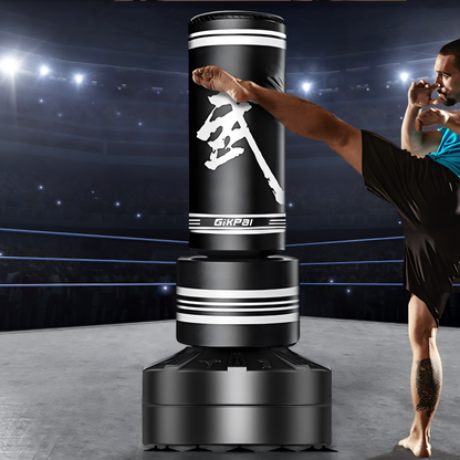 Freestanding Heavy Bag for Boxing Training with Reflex Spring Base 67 Inches Tall Adults Kids Kickboxing MMA Cardio Workout Equipment Home