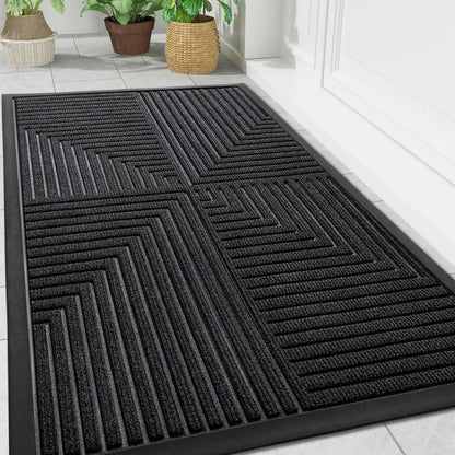 Mud Mat for Entryway, Heavy Duty Non Slip Floor Mat for High Traffic Areas, Waterproof Door Mat for Indoor Entrance