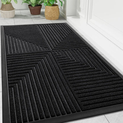 Mud Mat for Entryway, Heavy Duty Non Slip Floor Mat for High Traffic Areas, Waterproof Door Mat for Indoor Entrance
