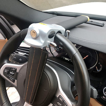 Car Steering Wheel Lock Heavy Duty, Vehicle Steering Lock with 3 Keys, Car Theft Deterrent for Most Steering Wheels