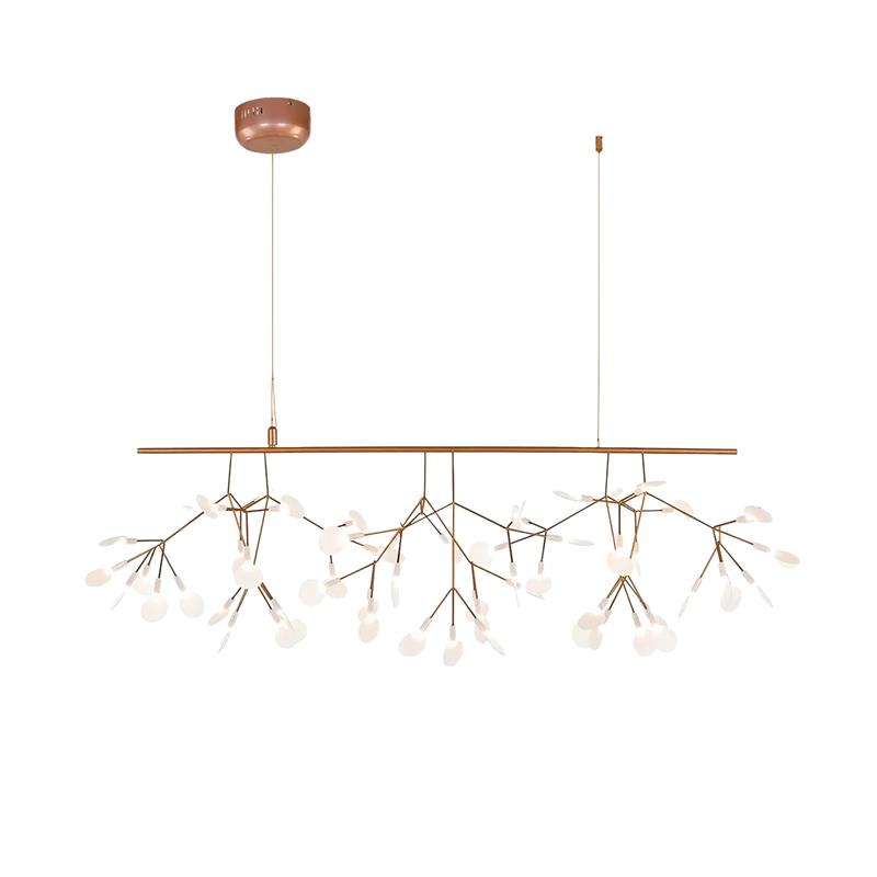 Organic Branch LED Ceiling Light White Metal Acrylic Fixture for Dining Room High Ceilings Modern Statement Chandelier Dimmable Adjustable S