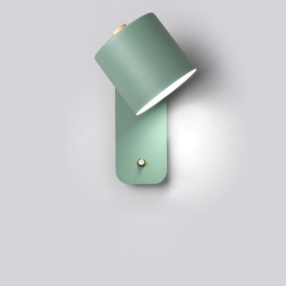 Metal Wall Sconce with On/Off Switch – LED Reading Light for Bedroom, Living Room & Hallway – Modern Minimalist Lighting Fixture