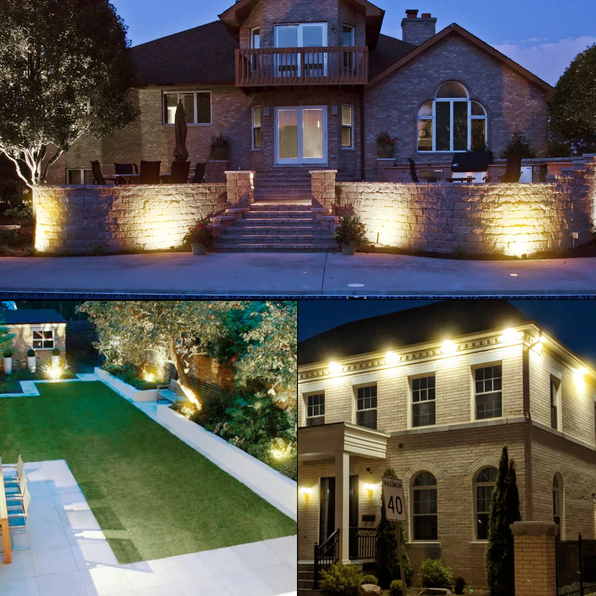 Outdoor Garden Spotlights Solar Powered 5-Pack with Ground Stakes for Pathway Landscape Yard Lighting Waterproof IP65 LED Dusk-to-Dawn Senso