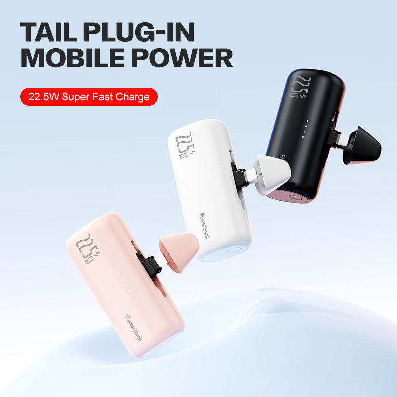 Ortekor Portable Charger Power Bank with Integrated Lightning Connector – Best Portable Charger Fast Charging Portable Power Bank for iPhone & USB Devices