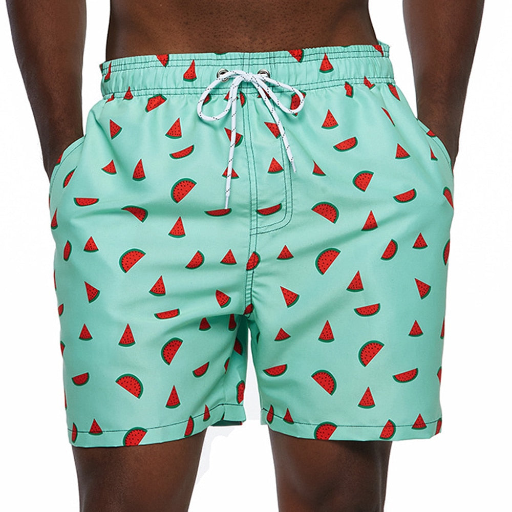 Men's Quick-Dry Swim Trunks with Drawstring, Lightweight Mesh-Lined Boardshorts for Beach & Pool