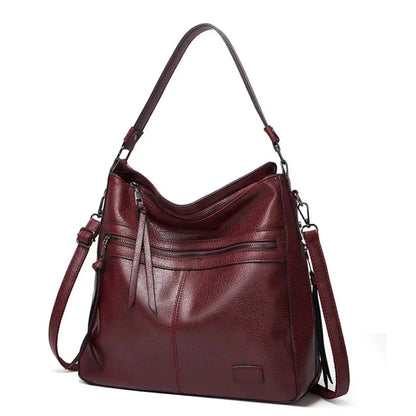 Genuine Leather Crossbody Shoulder Bag for Women with Adjustable Strap & Magnetic Flap | Premium Handbag Purse for Daily Use, Work, Travel