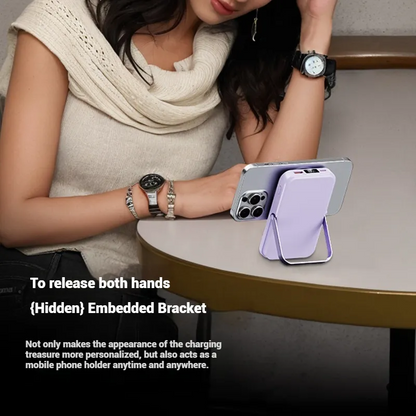 Portable Charger with Stand, Portable Power Bank for iPhone, Samsung and Android, Portable Phone Charger with Display