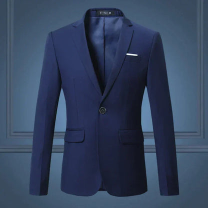 Men's Tailored Blazer Jacket Business Casual Single Breasted Sport Coat Suit Jacket for Work Office Formal Events Wedding