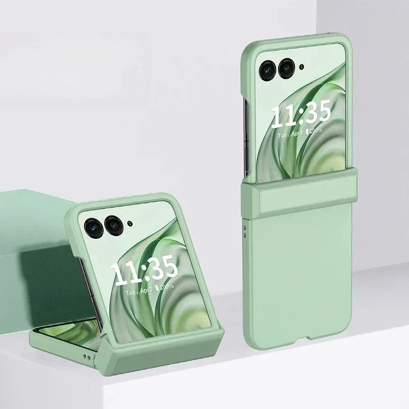 Protective Hard Shell Case for Foldable Phones with Full Hinge Coverage – Anti-Fingerprint Finish, Precision Fit, Raised Edges for Screen