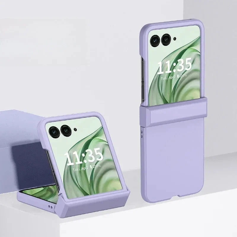 Protective Hard Shell Case for Foldable Phones with Full Hinge Coverage – Anti-Fingerprint Finish, Precision Fit, Raised Edges for Screen