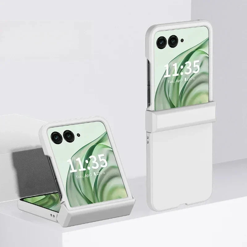 Protective Hard Shell Case for Foldable Phones with Full Hinge Coverage – Anti-Fingerprint Finish, Precision Fit, Raised Edges for Screen