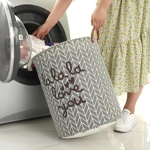 Haven Collapsible Laundry Basket - Durable Polyester, Foldable Design