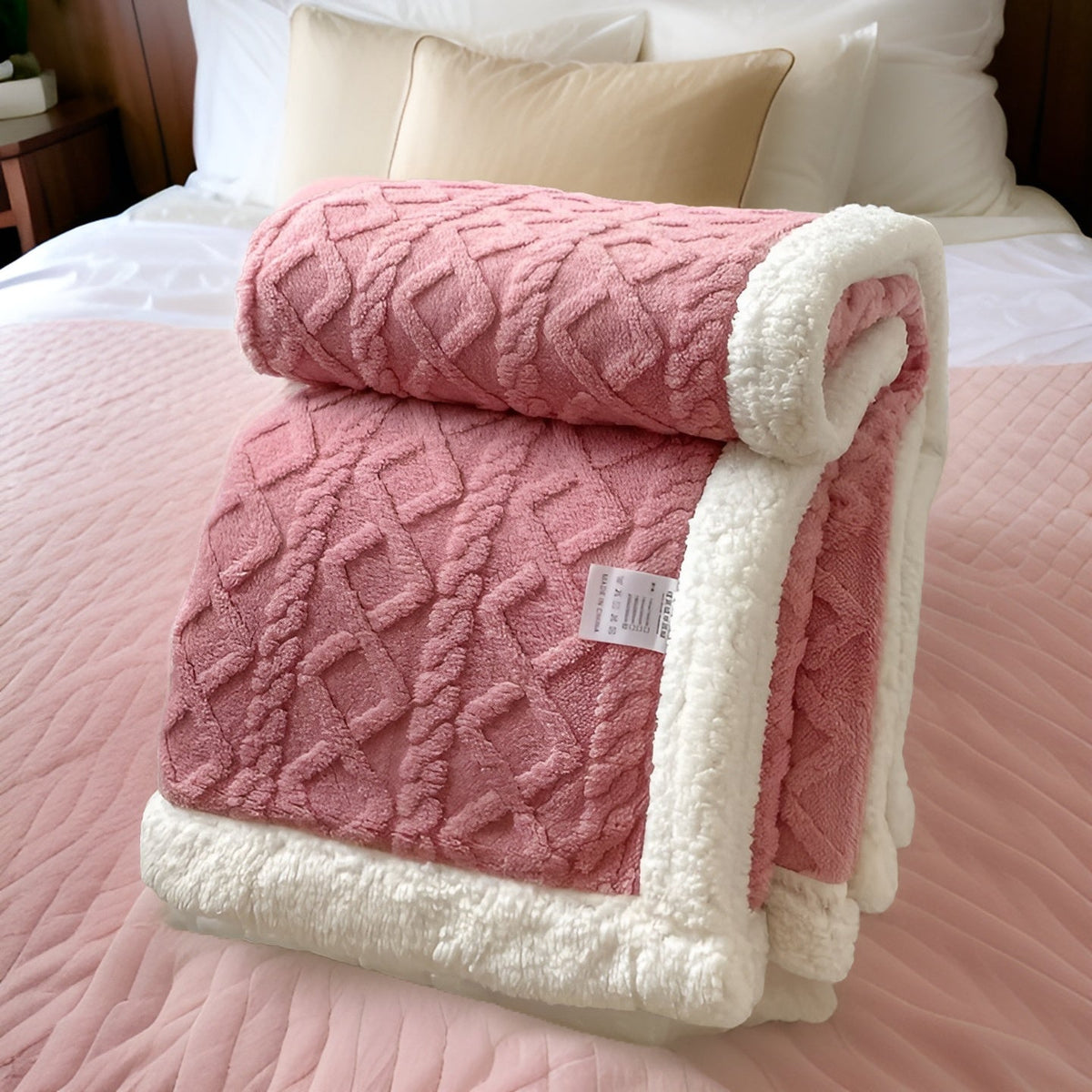 Reversible Sherpa Throw Blanket 59×79 Inches Soft Polyester for Couch Bed Chair Gray White Lightweight Winter Warmth Layer Bedroom Living Ro
