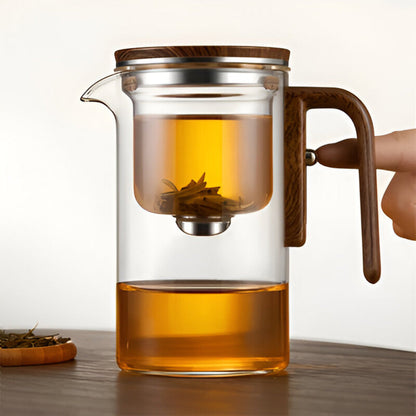 Elysian Glass Teapot with Infuser - Borosilicate, Elegant Design