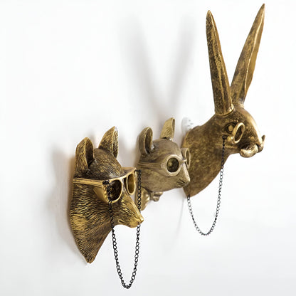 Gleam Wall Hook - Handmade Resin Animal Coat Hooks for Wall, Key Holder