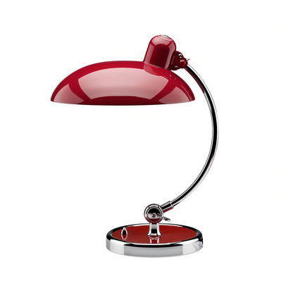 Adjustable Metal Task Lamp Red 17 in High E27 Socket Directional Swing-Arm Light for Desk Bedroom Office Workspace Study Nightstand Side Tab