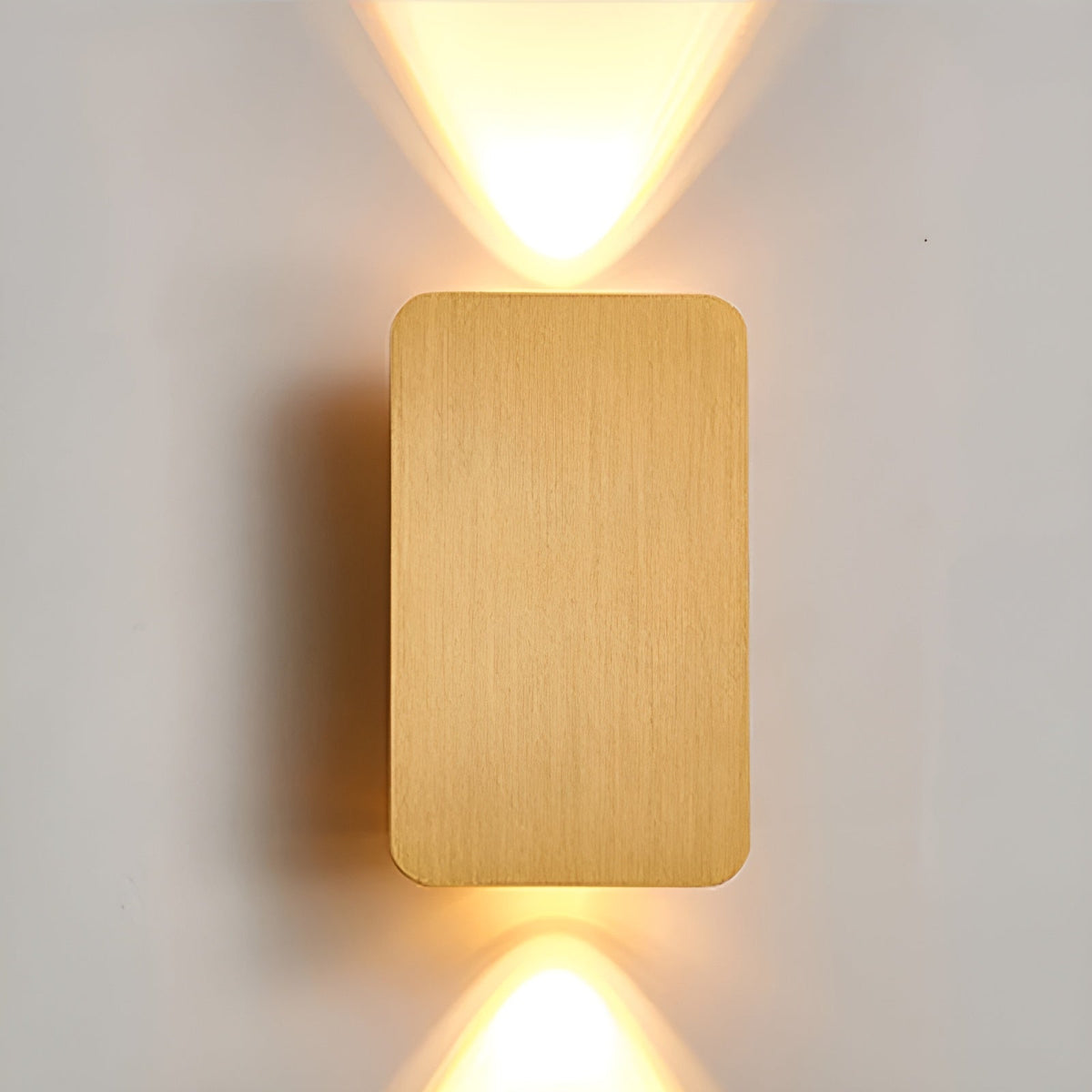 Rectangular Aluminum Sconce 6W Bidirectional Indoor Accent Light for Hallways Bedrooms Living Rooms