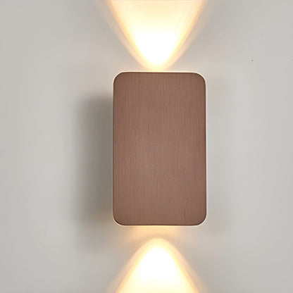 Rectangular Aluminum Sconce 6W Bidirectional Indoor Accent Light for Hallways Bedrooms Living Rooms