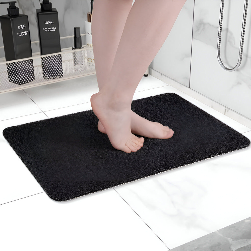 Non-Slip Shower Mat with Soft Cushioned Surface for Bathroom Safety and Comfort