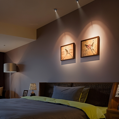Compact LED Accent Light with Wireless Dimming & Remote Control for Wall & Desk Use