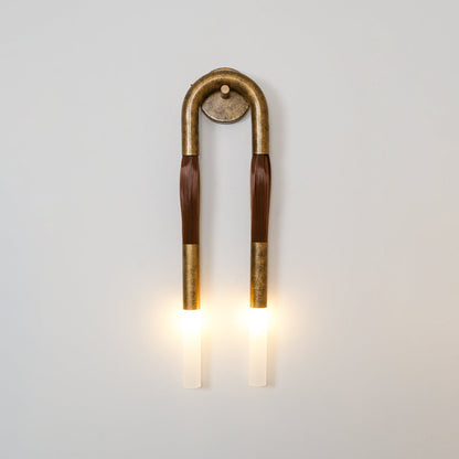 Metal Sconce Light 26 in with Flowing Fiber Design for Bedroom Living Room Hallway Ambient Lighting Decorative Accent Fixture Modern Home De