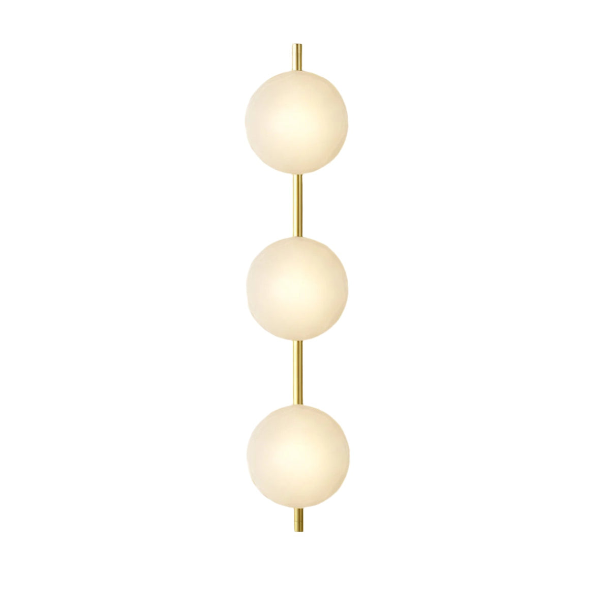 Hand-Blown Glass Wall Sconce with Aluminum Frame – Modern Globe Light for Hallways, Bedrooms & Living Rooms