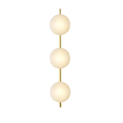 Hand-Blown Glass Wall Sconce with Aluminum Frame – Modern Globe Light for Hallways, Bedrooms & Living Rooms