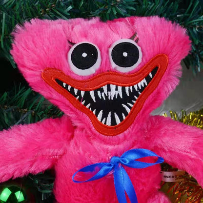 Soft Plush Character Toy 15.7 Inch Stuffed Animal for Kids Blue Red Cuddly Monster Figure for Toddlers Playroom Decor