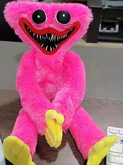 Soft Plush Character Toy 15.7 Inch Stuffed Animal for Kids Blue Red Cuddly Monster Figure for Toddlers Playroom Decor