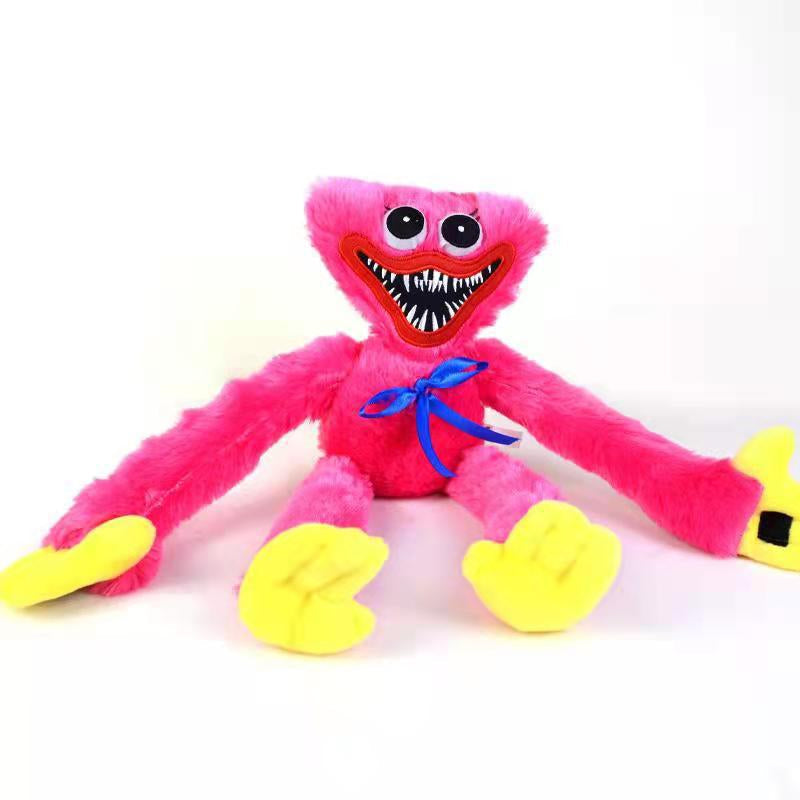 Soft Plush Character Toy 15.7 Inch Stuffed Animal for Kids Blue Red Cuddly Monster Figure for Toddlers Playroom Decor