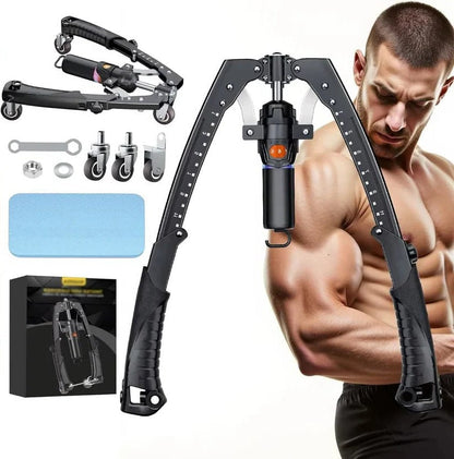 Hydraulic Fitness Twister | Adjustable Resistance Chest and Arm Trainer for Home Workouts