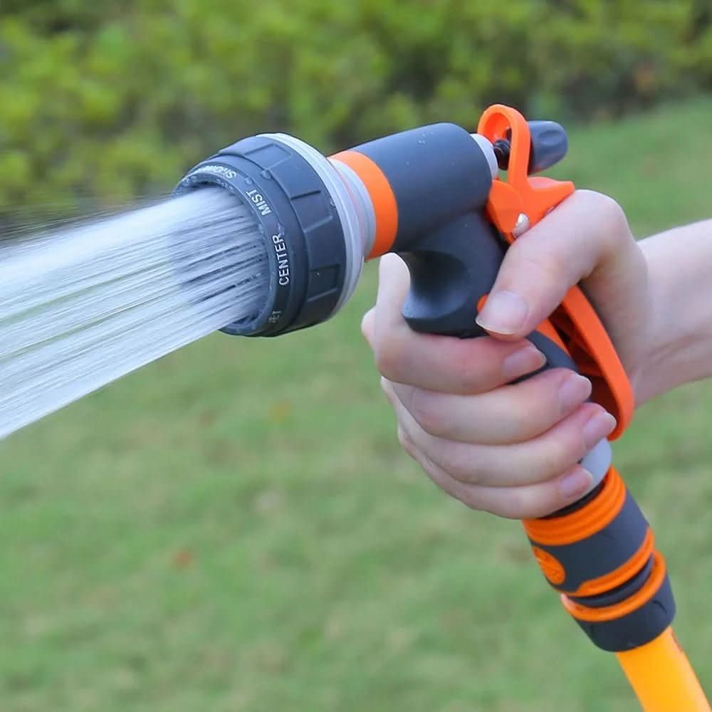 FLOWFLEX – 8-Mode High Pressure Garden Hose Sprayer with Ergonomic Design for Precise Water Control