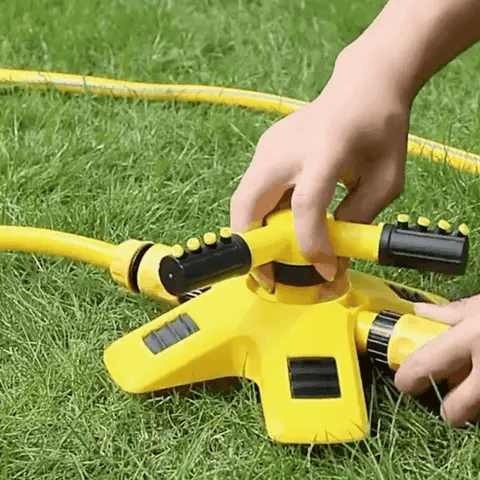 Efficient Lawn Sprinkler System | 360° Rotating Design with Multi-Angle Nozzles for Even Water Coverage
