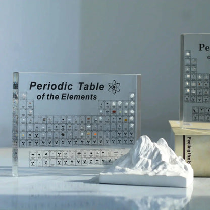Periodic Table Element Display with Real Specimens – Educational Science Decor for Classroom, Office & Home