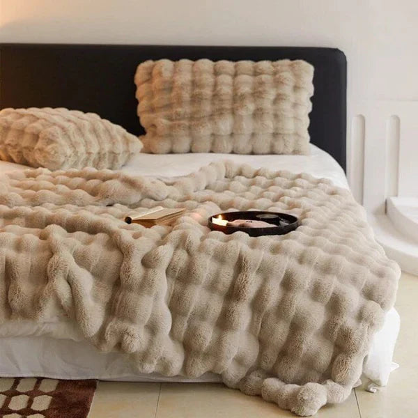 Plush Faux Fur Throw Pillow Case 18x18 or 20x20 Inch Square Cushion Cover Soft Decorative Accent for Sofa Couch Bedroom Living Room Washable