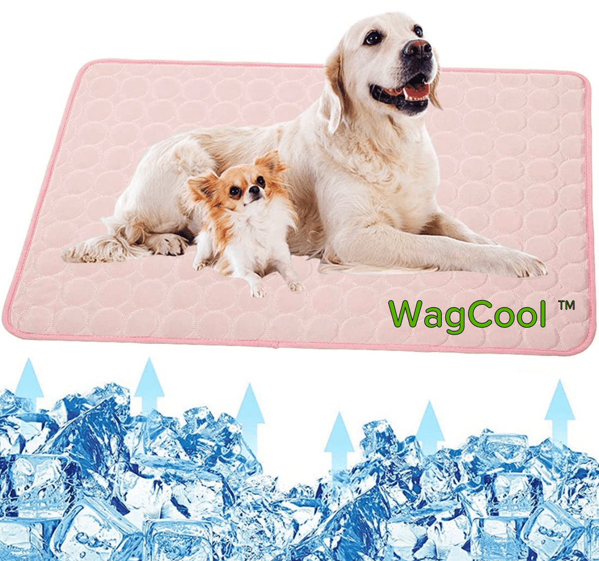 Self-Cooling Pet Mat for Dogs & Cats – Pressure-Activated Ice Silk, Machine Washable, Lightweight & Portable for Summer Heat Relief