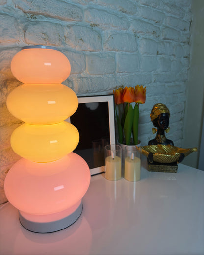 Translucent Acrylic Tower Light 63 Inches Tall Modern Statement Piece for Bedrooms Lounges Hallways Offices