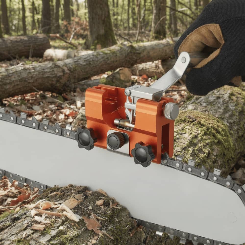 Compact Chainsaw Sharpener Tool, Durable Metal Construction