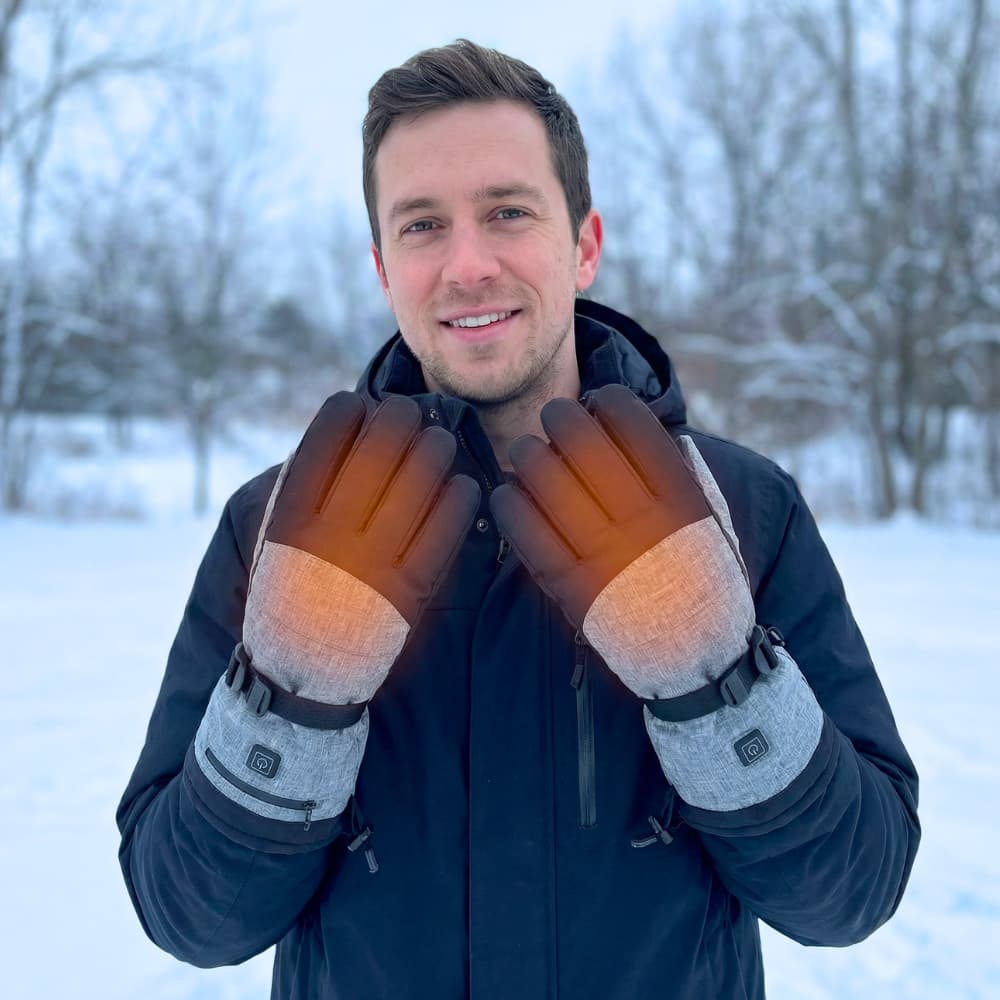 Warm Touch Insulated Gloves with Adjustable Heat Settings