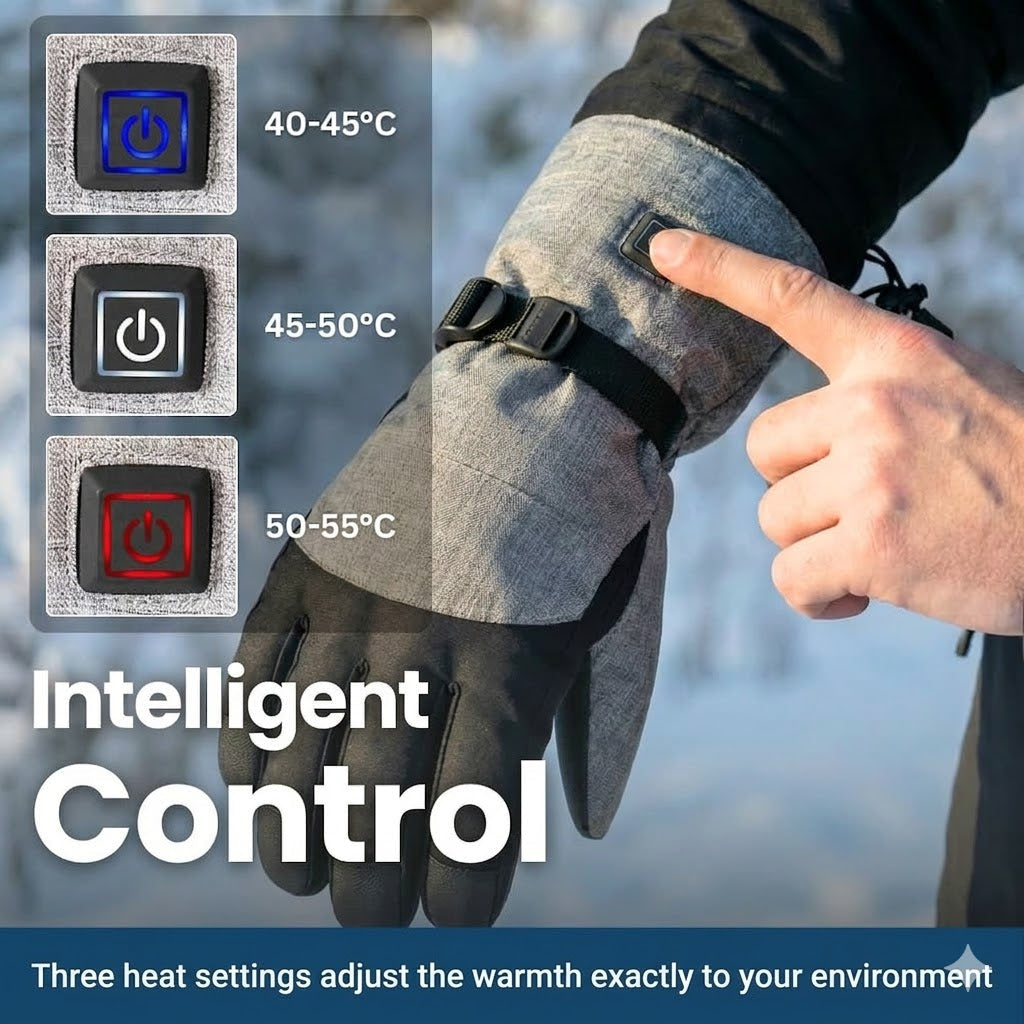 Warm Touch Insulated Gloves with Adjustable Heat Settings
