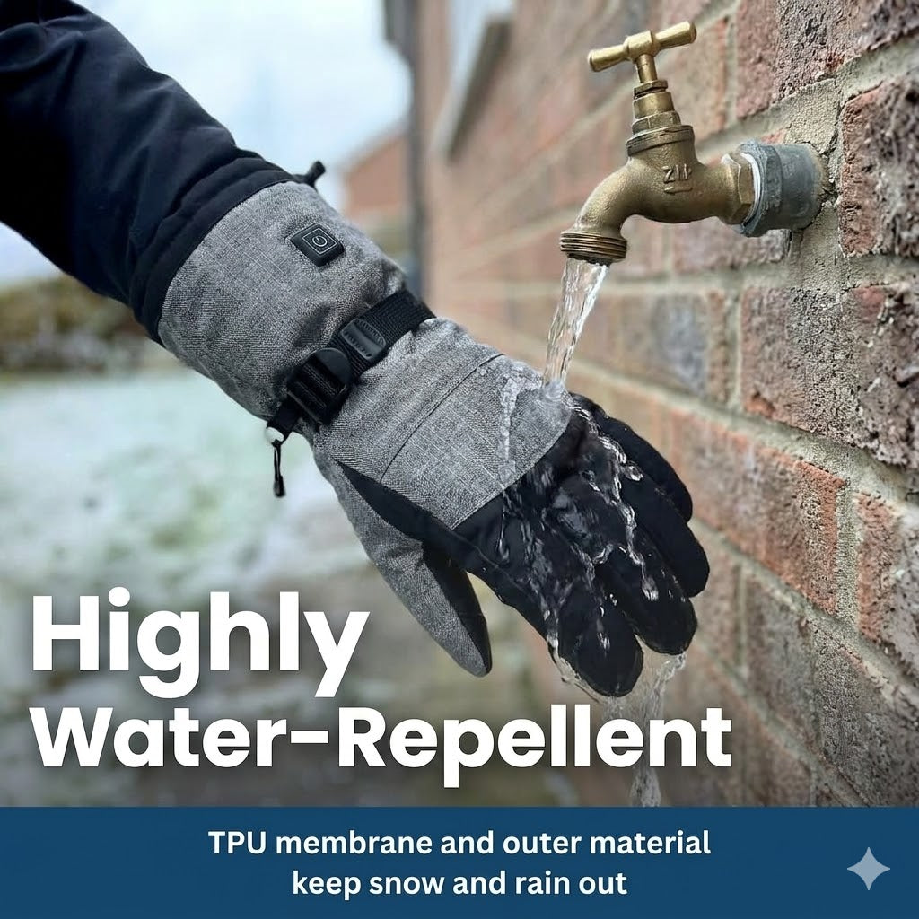 Warm Touch Insulated Gloves with Adjustable Heat Settings