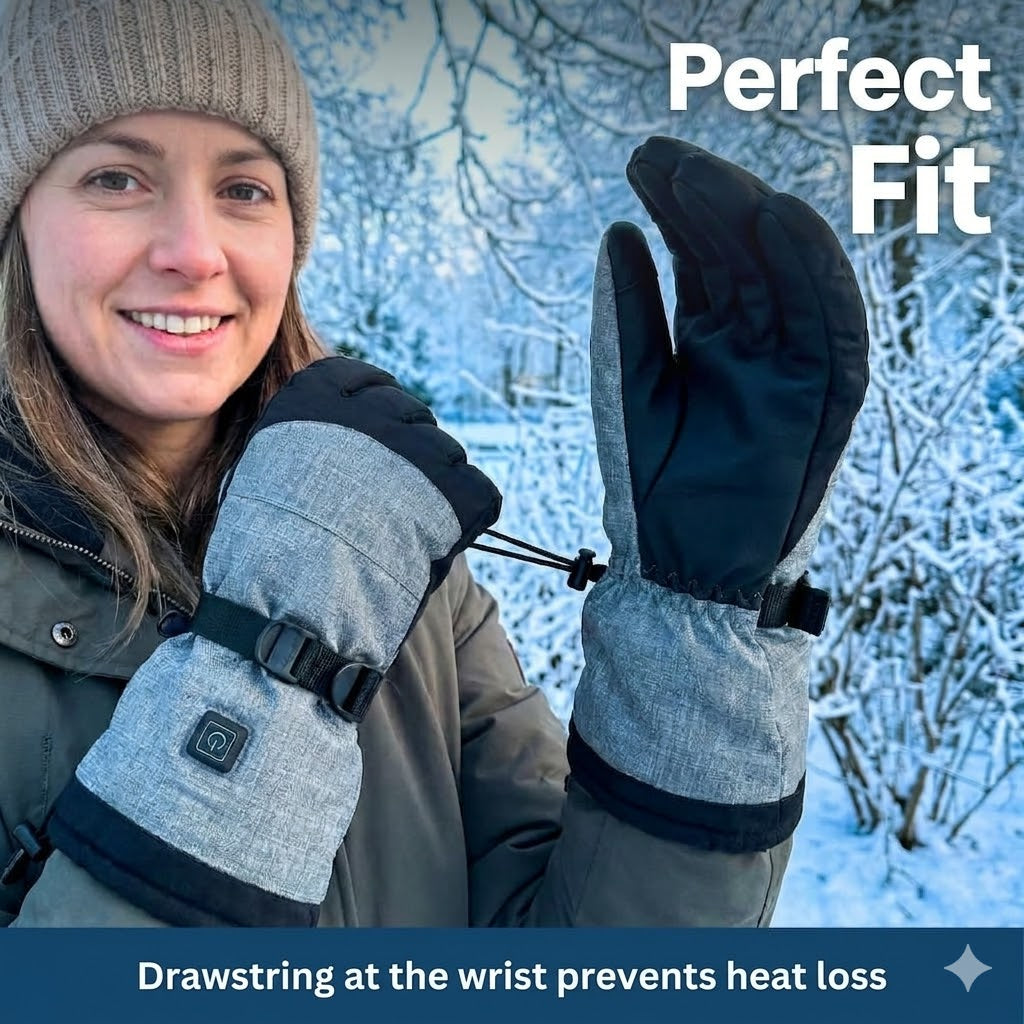 Warm Touch Insulated Gloves with Adjustable Heat Settings