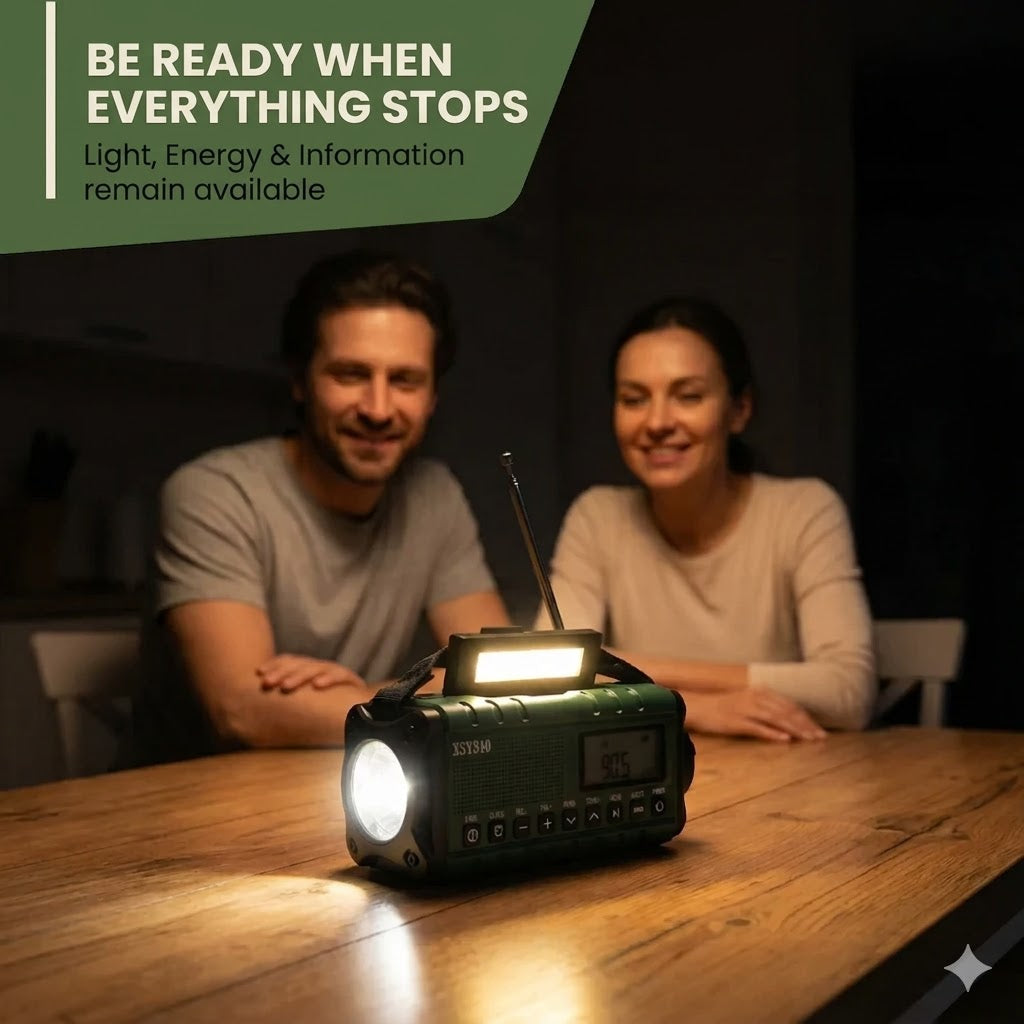Portable Solar Powered Emergency Radio