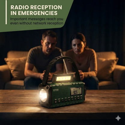Portable Solar Powered Emergency Radio