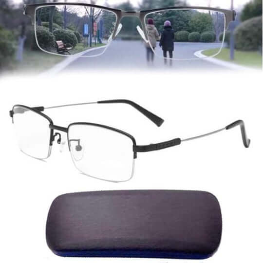 Smart Progressive Glasses with Auto Focus and Blue Blocker