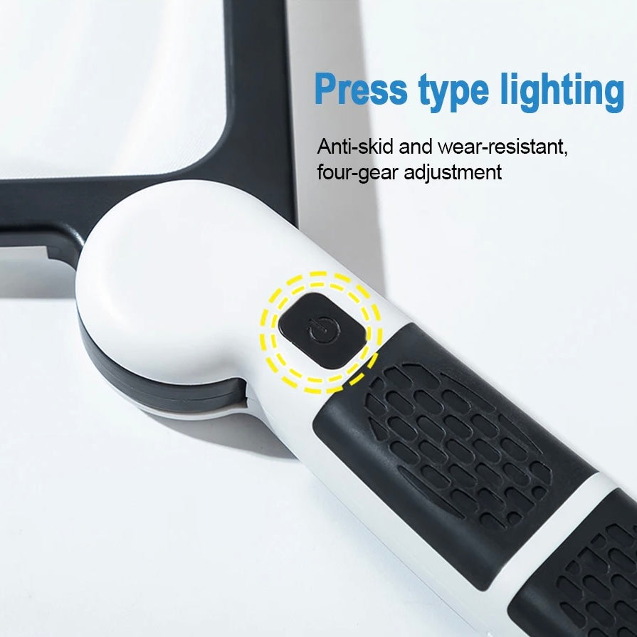 Bright LED Handheld Magnifier with 5X Zoom