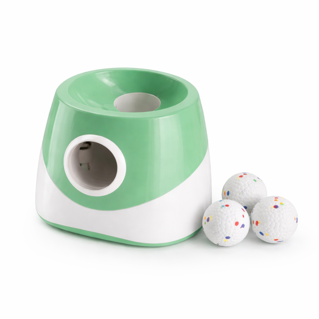 Interactive Dog Toy | Electronic Ball Launcher with Adjustable Distance | Fun Fetch Game for Active Dogs